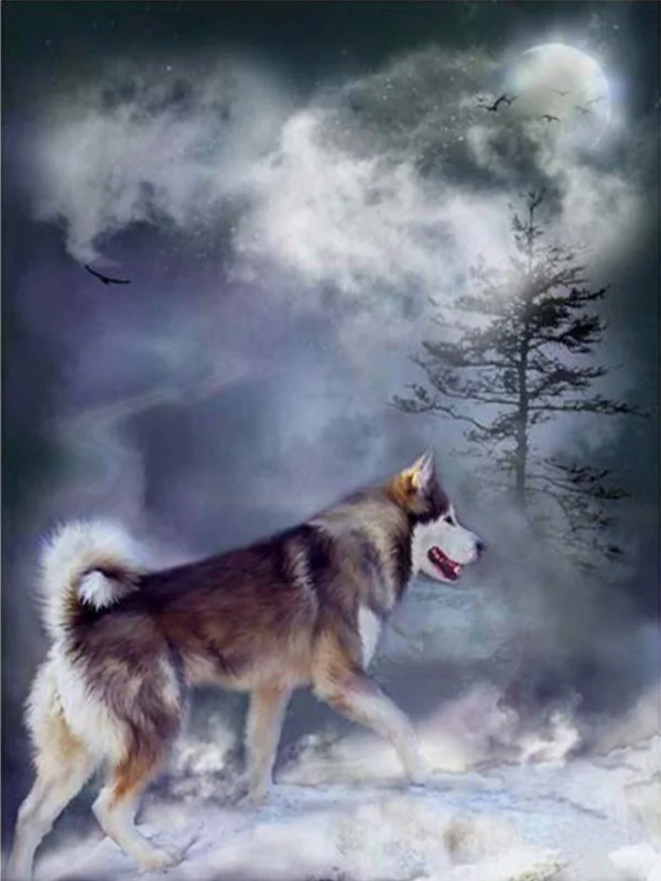 3 5d Животные Собака серия Diy Алмазная картина Huskies Алмазная вышивка Собаки Полный Круглый Diy Алмазная мозаика наклейки на стену рукоделие - Цвет: 3