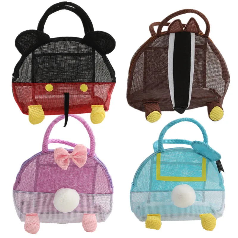 

Anime Mesh Bag Mickey Mouse Donald Duck Back View Hand Bag Mesh Makeup Bag Kids Toy Girls Gift