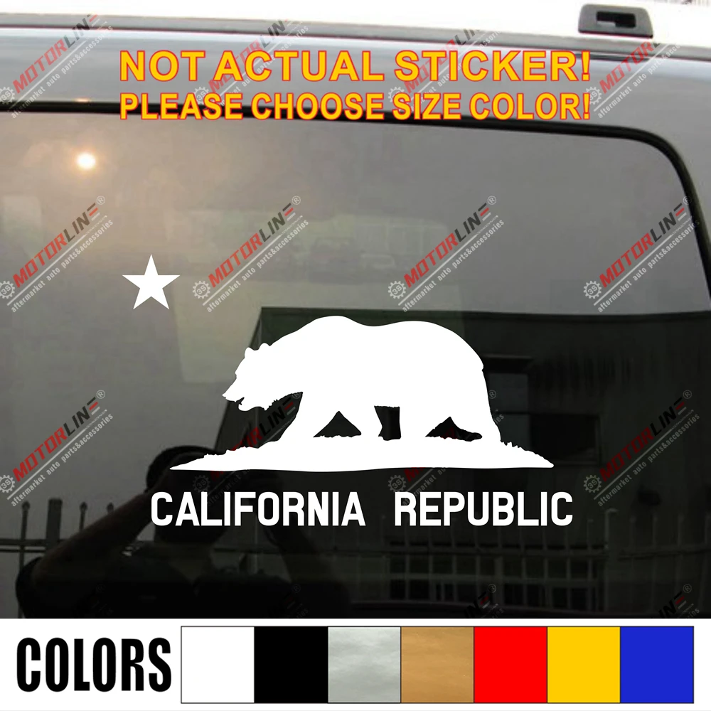 Флаг Калифорнии государственная Республика искусственная наклейка автомобиль