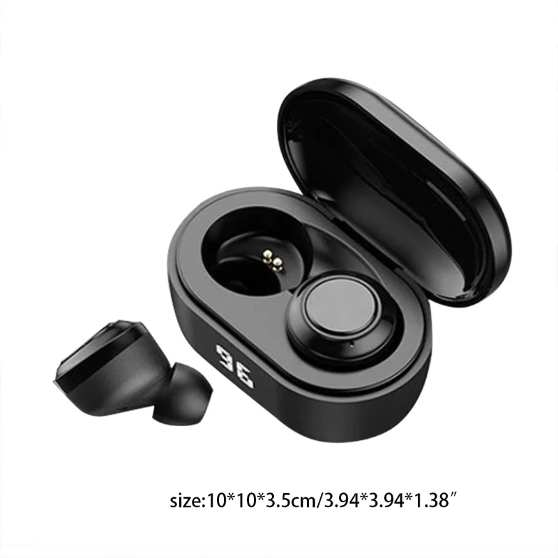 

A6 Wireless Earbuds Bluetooth 5.0 TWS Stereo Earphones w/ Charging Case in Ear Headset IP5 Noise Cancelling LED Display