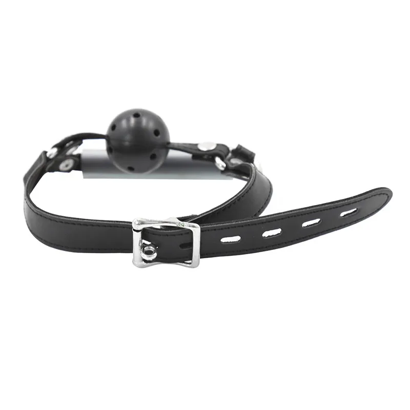 Секс-игрушки для геев с открытым ртом кляп-шариком кожаные секс-товары взрослых