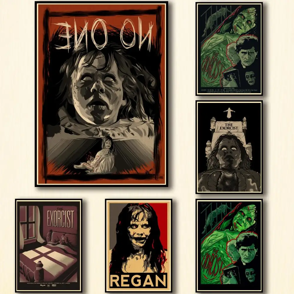 24 дизайна Ужасный фильм экзорцист искусство необычная Наклейка на стену для