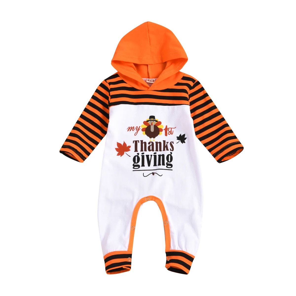 WOSHILAOCAI/комбинезон с капюшоном для новорожденных девочек и мальчиков Новая