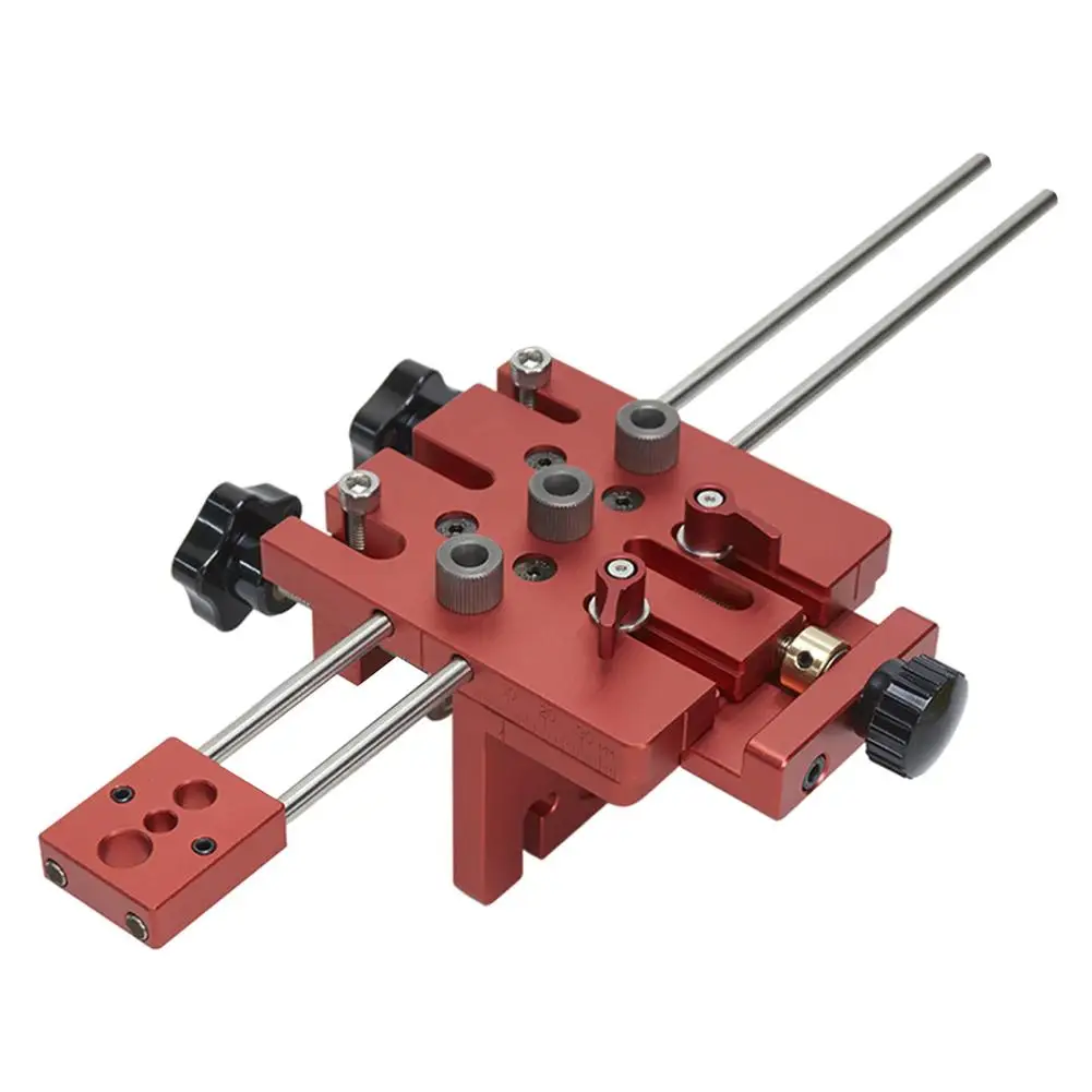 

3 In 1 Woodworking Hole Opener Hole Perforating Locator Punch Tool For Panel Furniture Eccentric Wheel Perforating Woodwork DIY