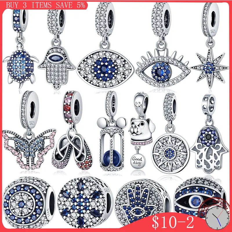 

2021 New plata de ley 925 Magic Eye Charms Fit pandora 925 original Pulsera Bracelet DIY Joyas Valentine Day Gift