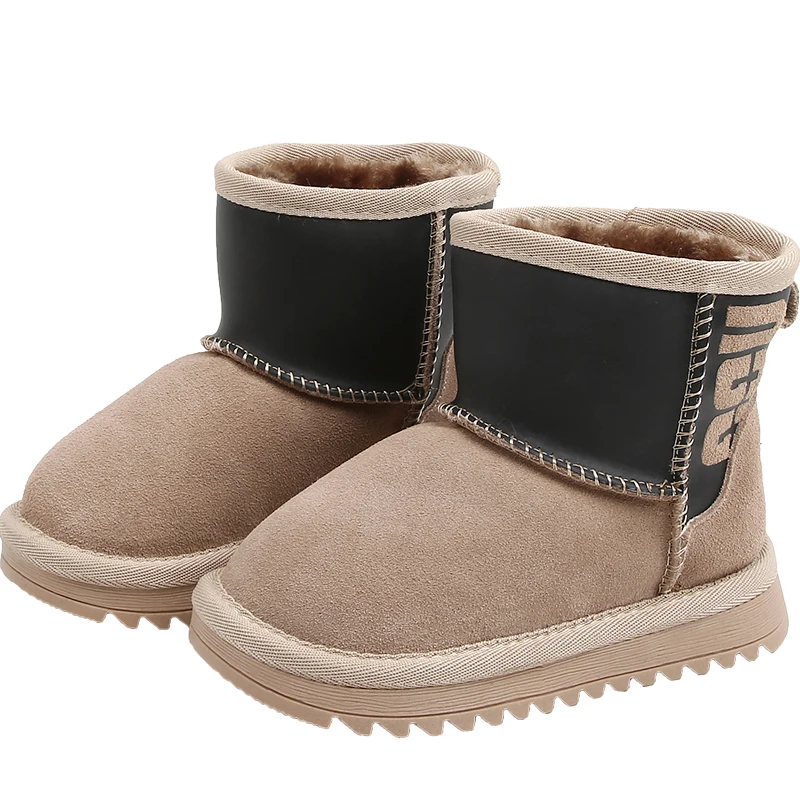 Зимние ботинки для девочек новинка 2020 теплые из натуральной кожи и замши