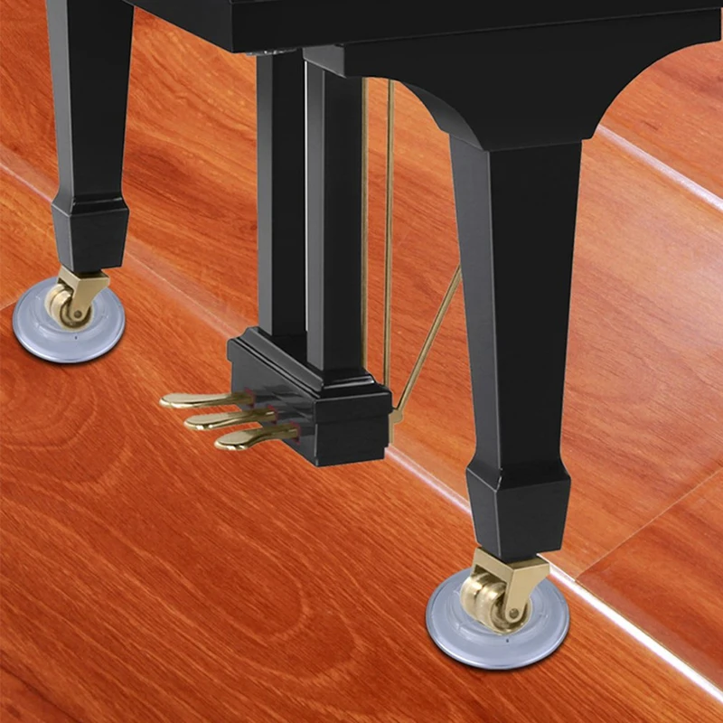 4 шт. коврики для фортепиано вертикальный ролик чашки твердая мебель