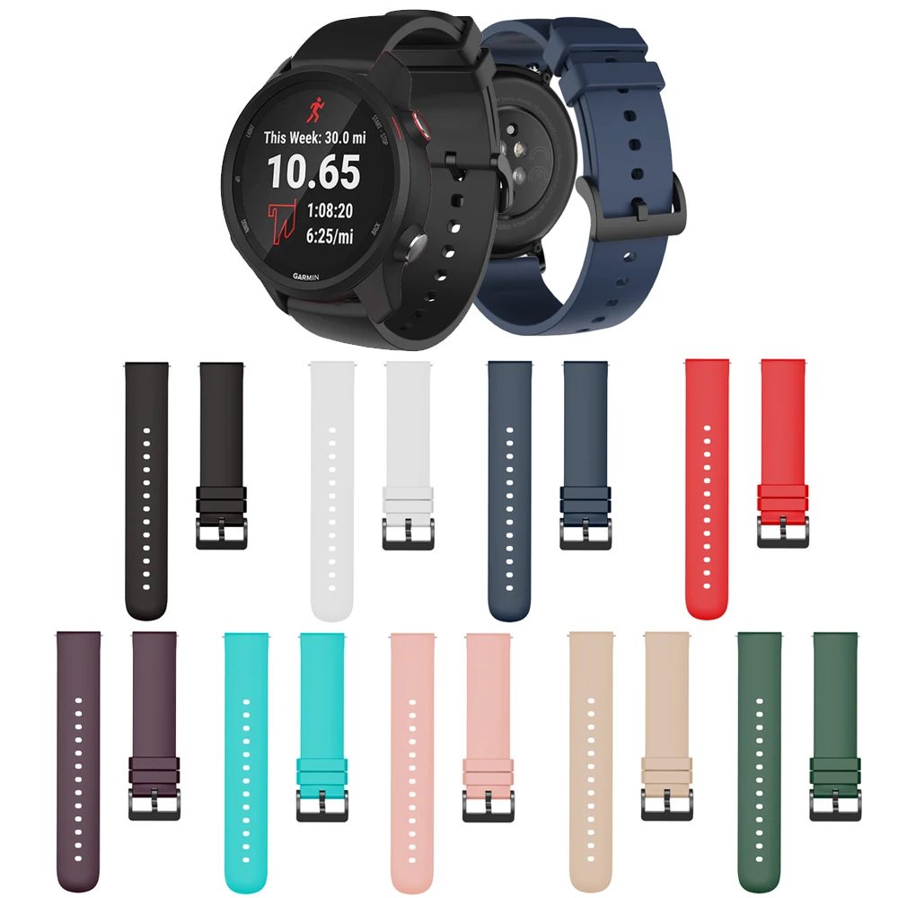 

Ремешок силиконовый для Garmin Forerunner 245, 245, 645, 645 м