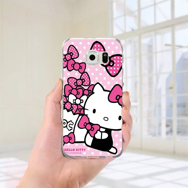 Picture 7 Мягкие чехлы для samsung Galaxy A10 A20 A30 A40 A50 A60 A70 A80 A90 J1 J2 J3 J5 J7 Prime Pro "Хелло Китти" с принтом Китти Кэт Стиль - Цвет: Picture 7