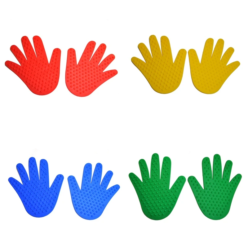 fbil 8 pairs hands and feet game 4 color toys for kids jump play mat sport musculation indoor outdoor game props for children free global shipping