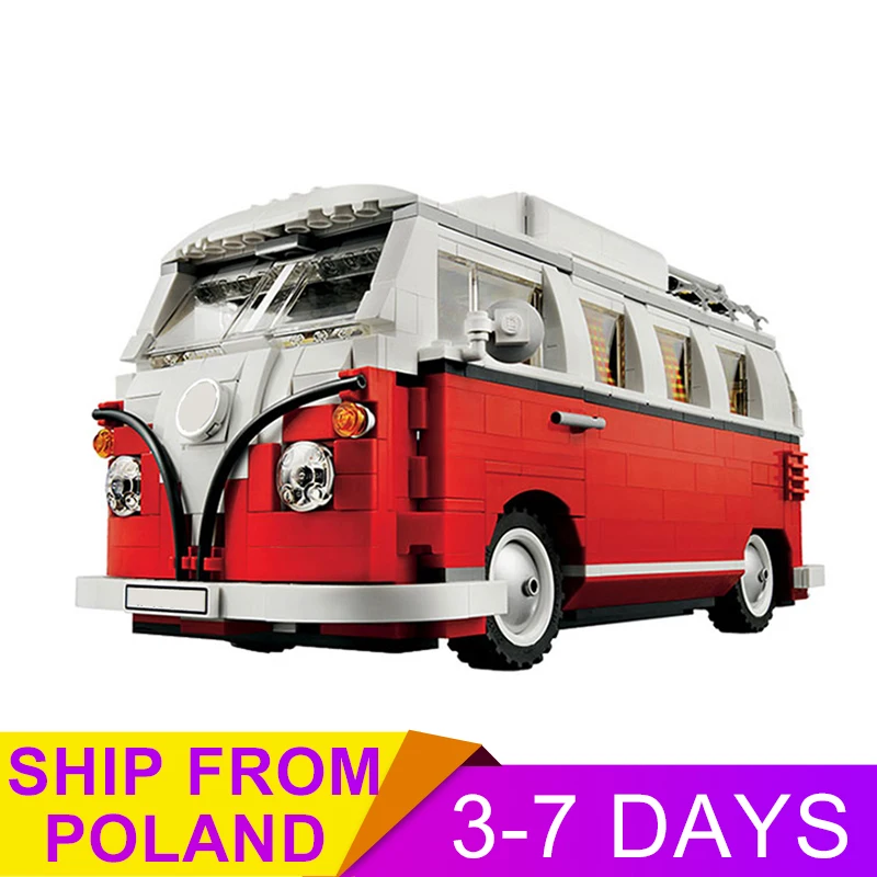 Создатель 21001 Camper Van модель автомобиля совместимая LGSet Technic 10220 строительные блоки