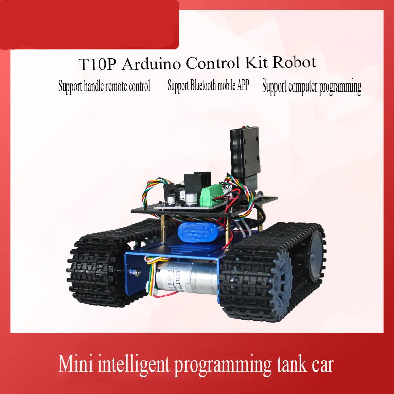 T10p Ardiuno Crawler Tank Car Diy Robot Intelligent Toy Car Model Encoder