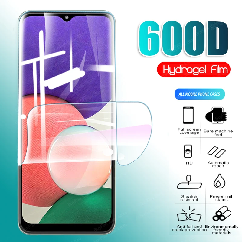 

Гидрогелевая пленка 600D для Samsung Galaxy A22, Защитная пленка для экрана Samsung A225F, A226B, A12, A02, A02s, не стекло