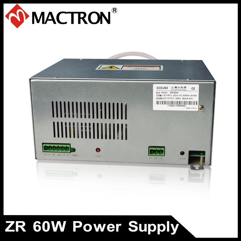 1 шт. SUNS 60 Вт Лазерный источник питания для 40 70 Co2 лазерной трубки|supply power| |