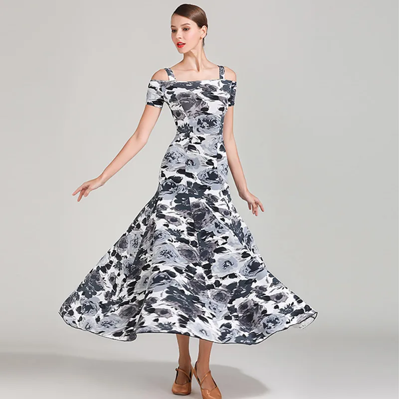 Платье для бальных танцев платье вальса Дешевое китайские костюмы Танго