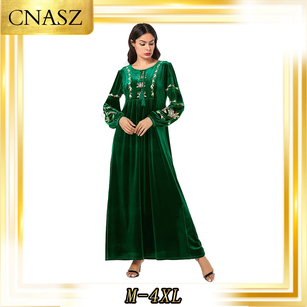 9084 мусульманское платье caftan marocain модное женское платье-абайя большого размера с