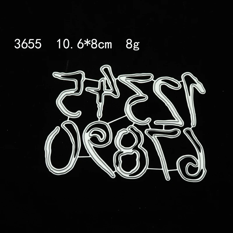 

New Arrival Number Metal Cutting Dies for DIY Scrapbooking Crafts Card Die Cut Making Paper Photo Album Template Decoration