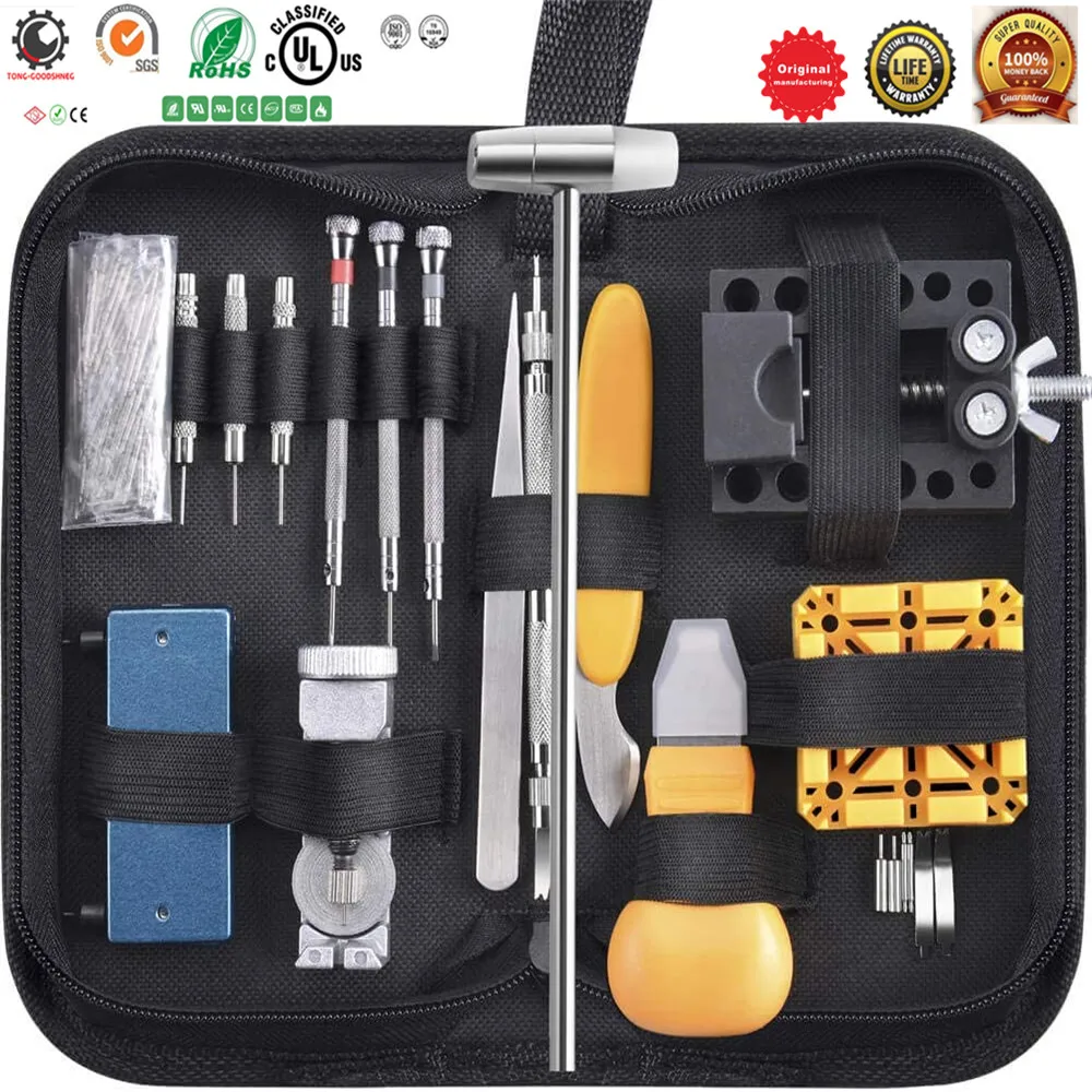 

Watch Repair Tools Kit Professional Watch Opener Spring Bar Tool Watch Band Link Pin Back Remover Tool with Carrying Case
