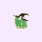 Зеленая лягушка, животное, эмаль, булавка, шляпа, волшебный значок, брошь, джинсы, рубашки, сумки, праздничная Модная бижутерия, подарок для друзей и детей