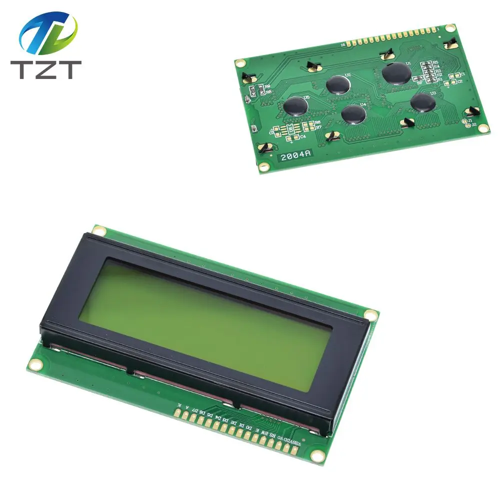1 шт. lcd 2004+ igc 2004 20x4 2004A синий/зеленый экран HD44780 символ lcd/w IIC/igc последовательный интерфейс модуль адаптера - Цвет: LCD2004 Green