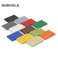 guduola building block plate 4x6 moc parts 10 pcslot compatible 3032 base brick diy creative blocks small particles blocks