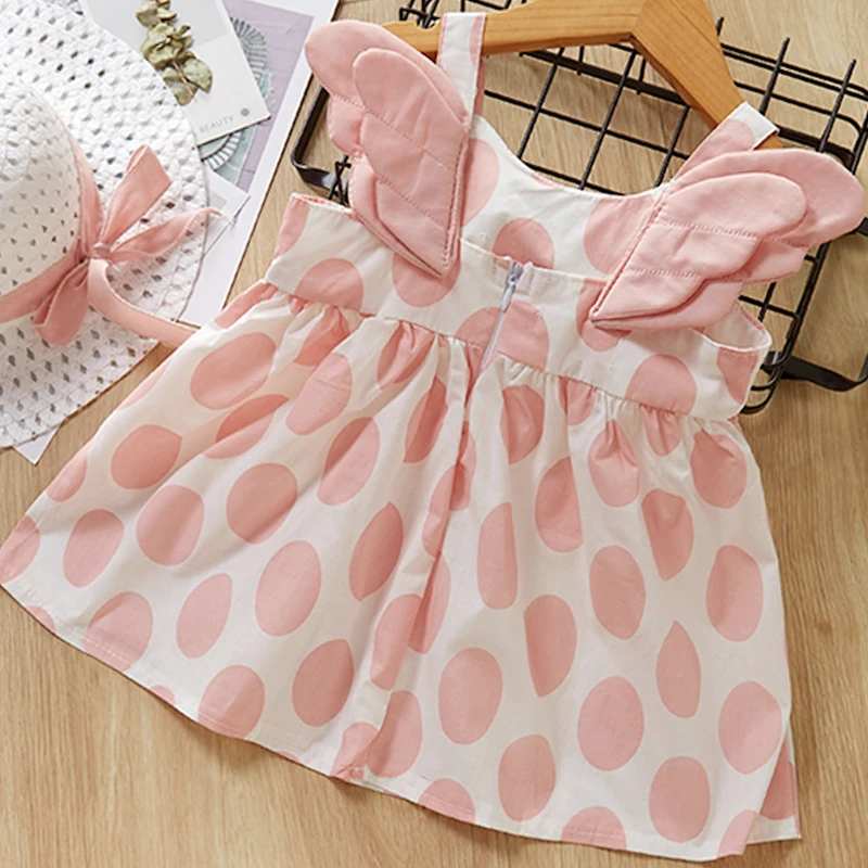 

Keelorn Baby Girl Dress 2021 New Summer Toddler Girl Costumes Dot Suspender Princess Vestidos Infant Baby Clothes for 6M 24M