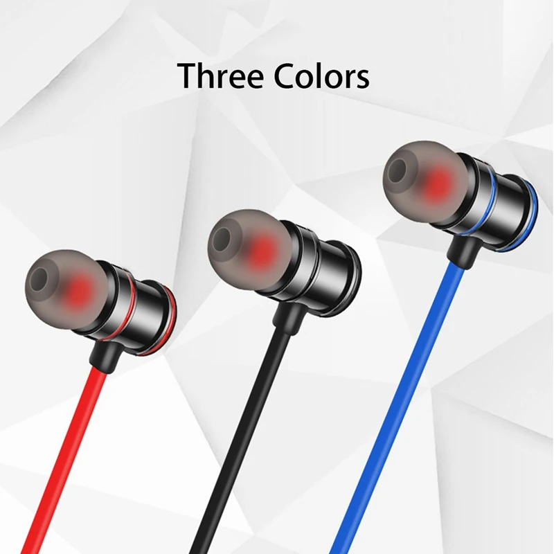 Беспроводные Bluetooth 5 0 наушники спортивные стереонаушники с креплением на шею Ipx5