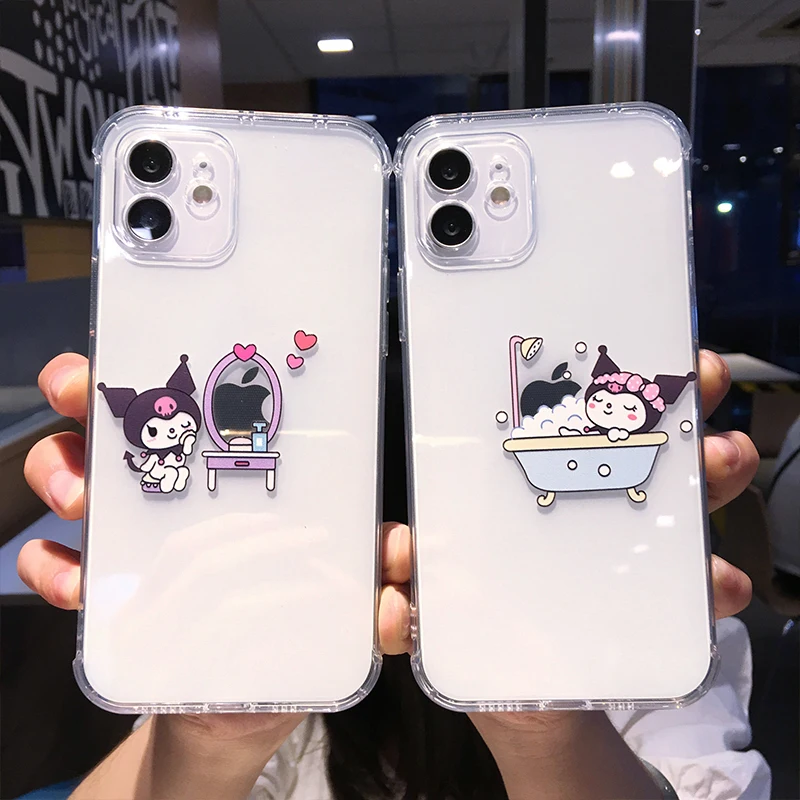 Креативный чехол для телефона с макияжем маленькой девочки iPhone 12 Pro Max 11 8 7 Plus XS XR X