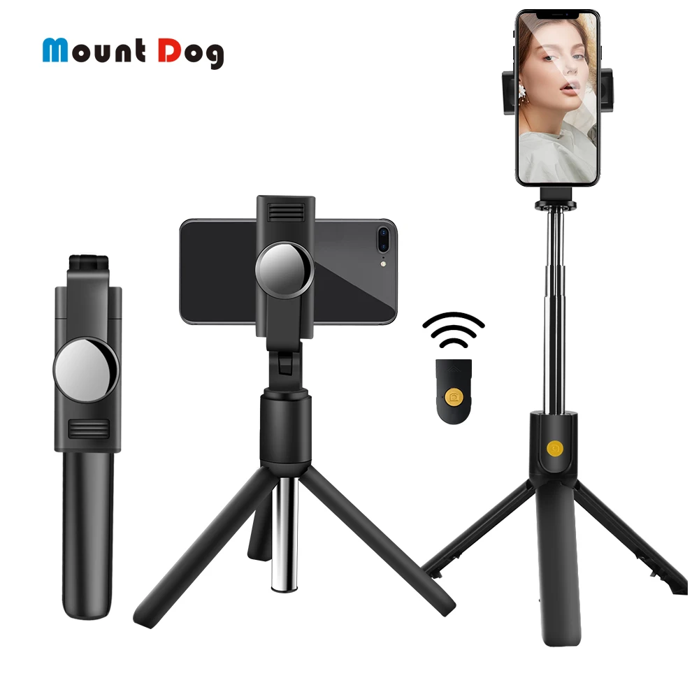 Беспроводная Bluetooth селфи палка 3 в 1 складной мини штатив выдвижной монопод
