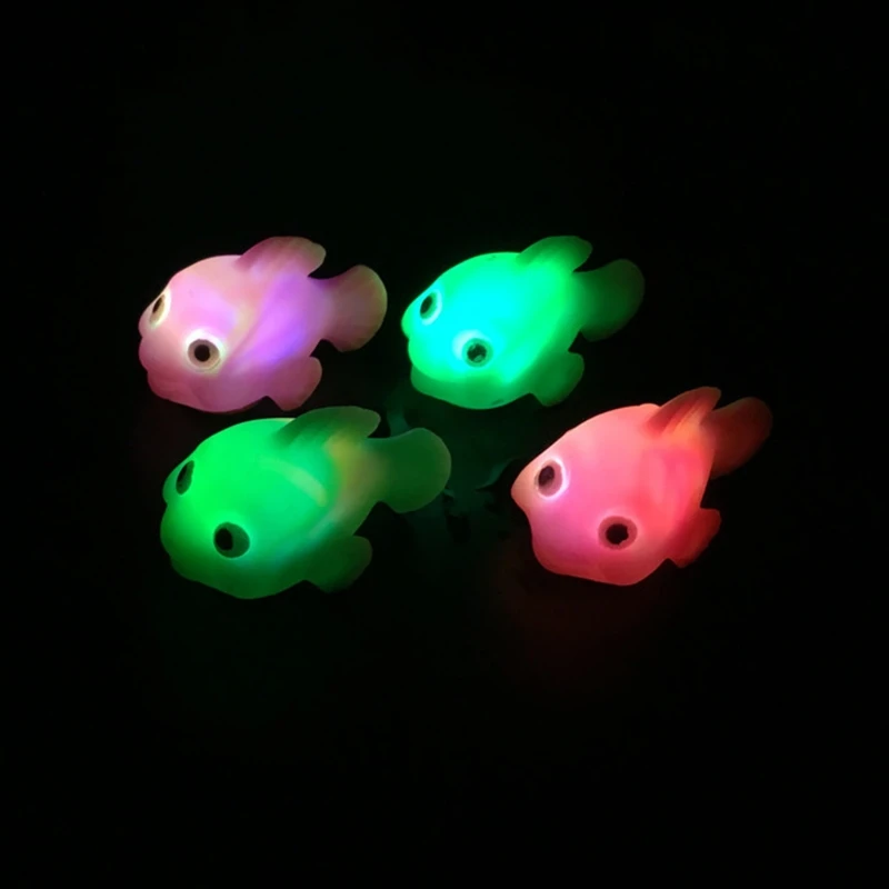 

3D Goldfish LED Light Kids Toys Water Sensor Induction Bathing Bathtub Floating