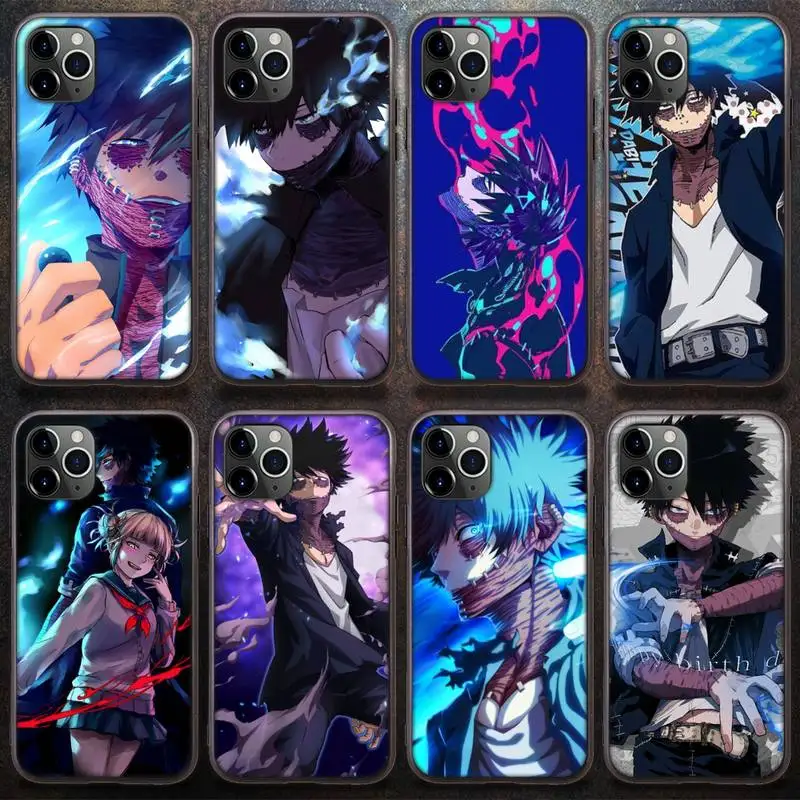 

Dabi Boku no My Hero Academia anime Phone Case for iPhone 8 7 6 6S Plus X 5S SE 2020 XR 11 12 Pro mini pro XS MAX