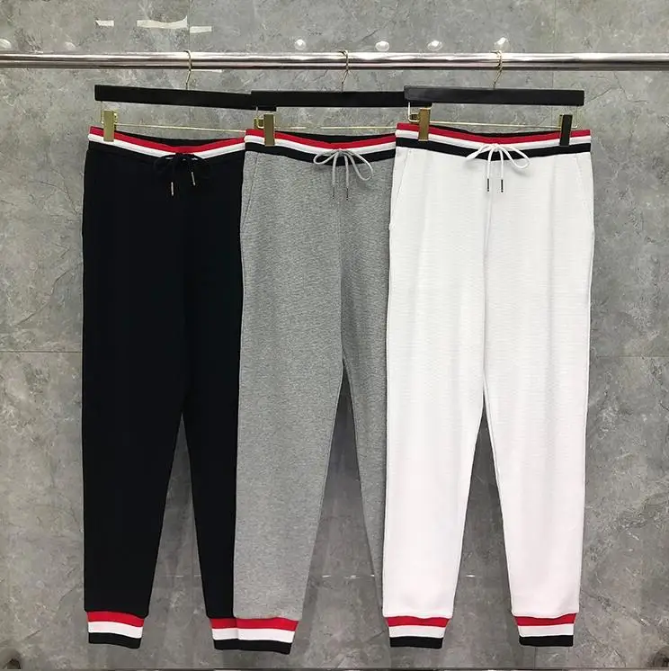 

Brand 2021 Fashion Sweatpants Men Women Waffle Cotton Casual Sports Trousers Autumn Winter Mens Jogger Track Pants