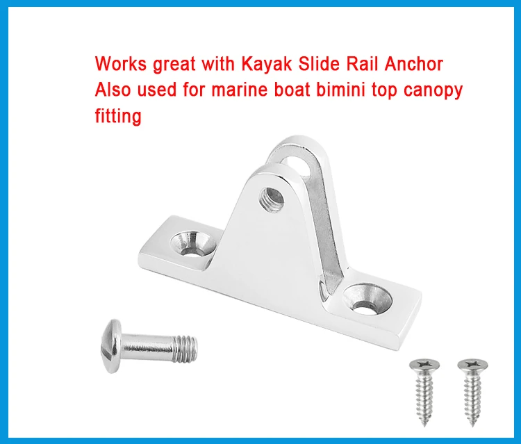 

Stainless Steel 316 Boat Bimini Top Fitting Deck Hinge Marine Kayak Canoe Boat Cover Bimini Sprayhood hardware Accessories
