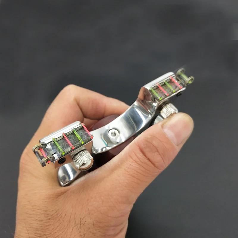 

Powerful Catapult Slingshot Stainless Steel Catapult Precise Flat Leather With Sight Fishing Sling Shot Hunting Slingshot Wood