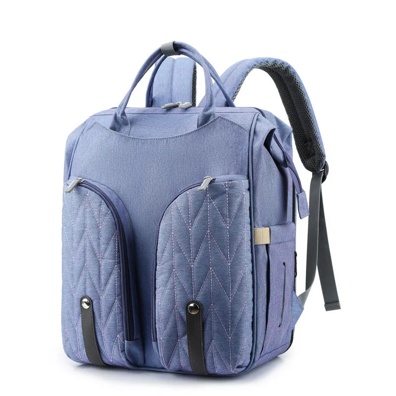 

USB Organizer Bags Backpack Diaper Portable Folding Crib Mummy Bag Large Capacity Waterproof Mummy Bag Maternity Travel Backpack