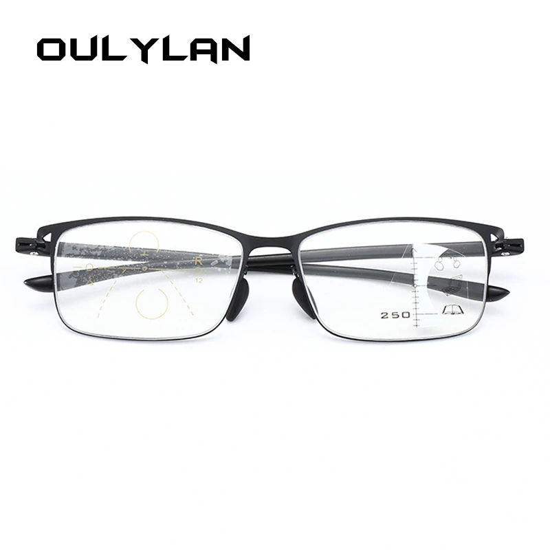 Oulylan, прогрессивные, Мультифокальные очки для чтения, для женщин, мужчин, очки, анти-синий светильник, очки, близкие и дальние дальнозоркие очки
