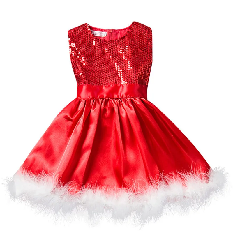 Green Polka Dot Christmas Dress Tutu Party Costume New Year Princess Winter Long Sleeves Children's Clothing | Детская одежда и