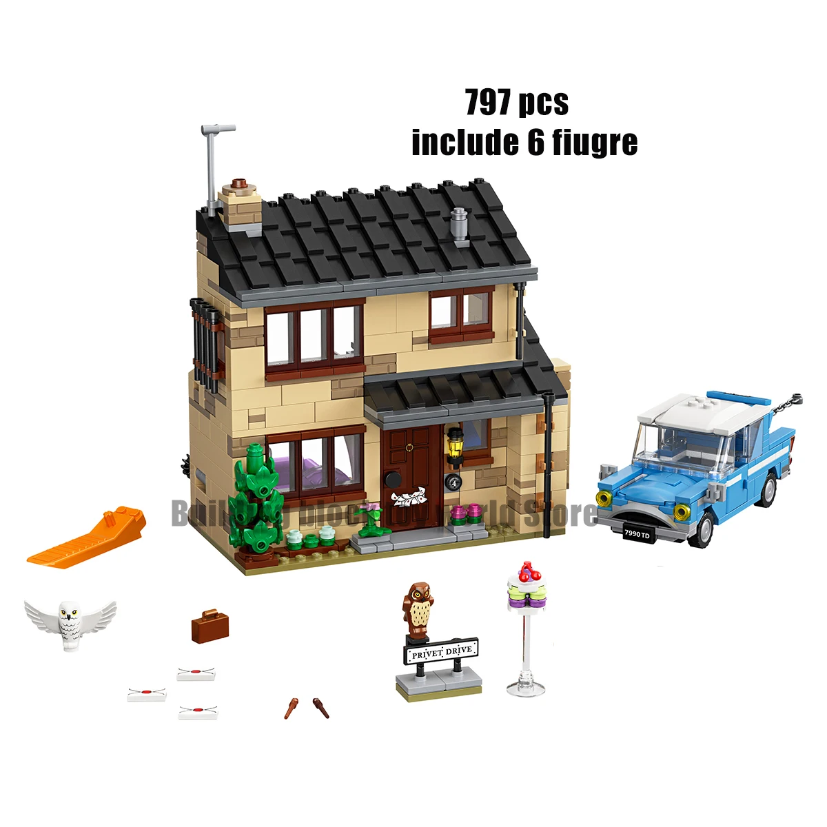 

797pcs Potter Magic Movie Serices Set 80002 Movie Model Kids Toys For Children Gift