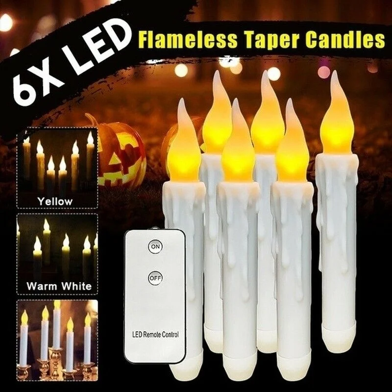 Dreamberg 6 шт. светодиодный светильник мерцающие беспламенные Свечи батарея свеча