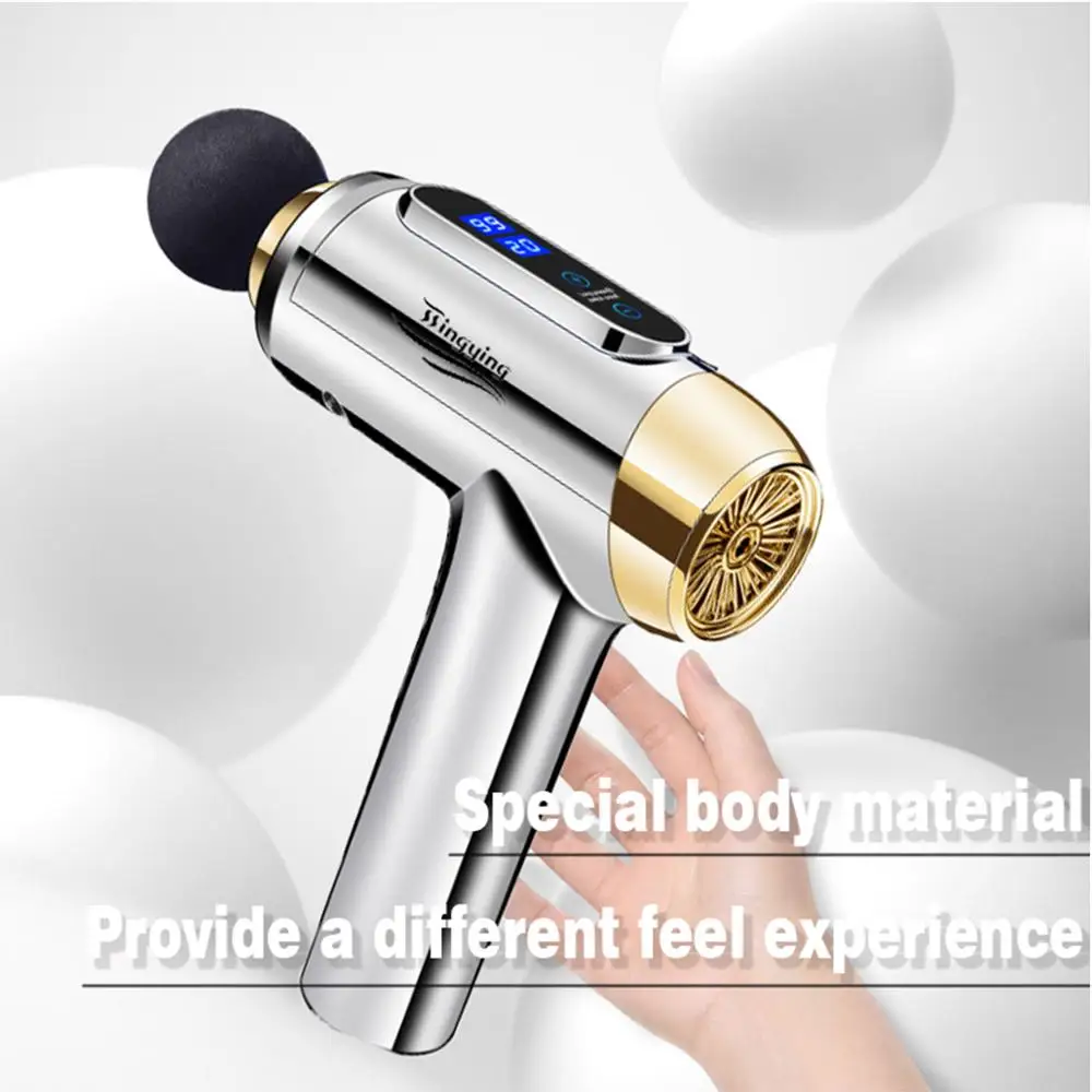 Массажный пистолет модный массаж мышц релаксация вибратор массажер для тела