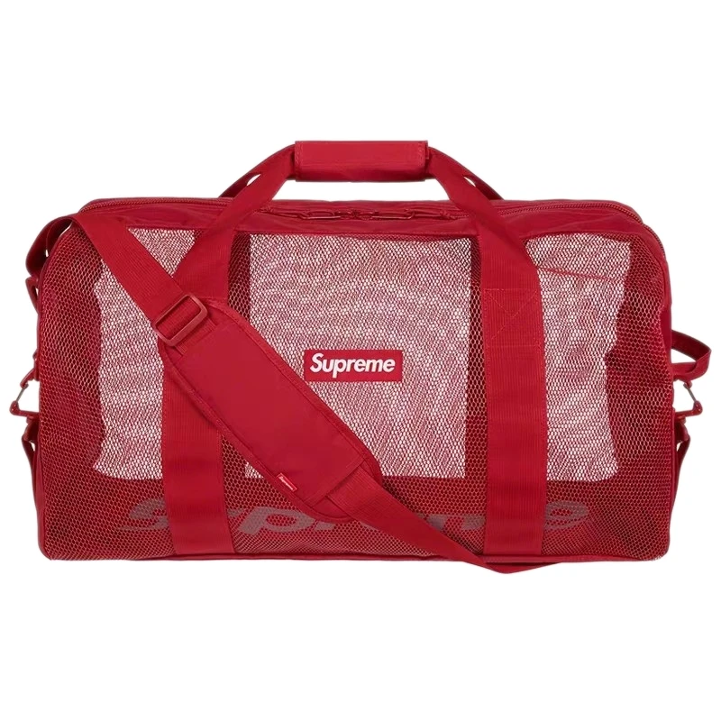 

Supreme 21SS 48th Duffle Handbag Trendy Brand Travel Mesh Shoulder Strap Bucket Bag