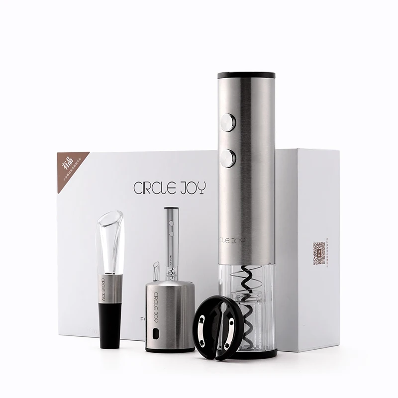 

Automatic Wine Beer Bottle Opener Stainless Electric Quick Decanter Corkscrew Household Set Abridor Cerveza Kitchen Tools EF50BO