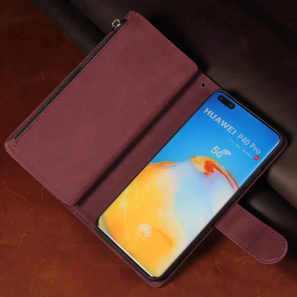 Чехол-бумажник с откидной крышкой для Huawei P40 Pro Lite P30 P20 Mate 30 Honor 10 20 P smart Plus 2019 |