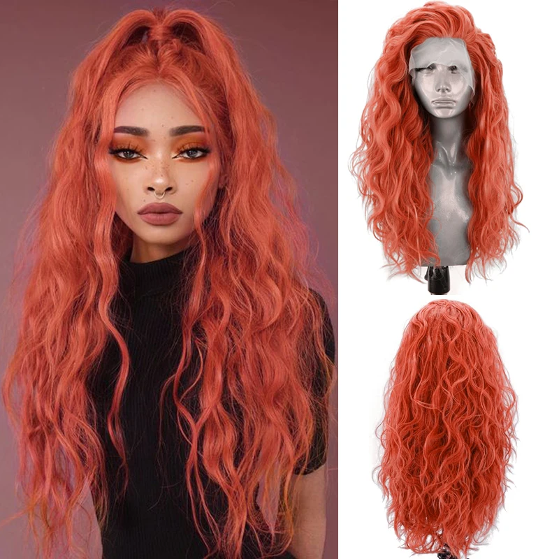 Парик из термостойкого синтетического волокна Charisma оранжевые передние парики