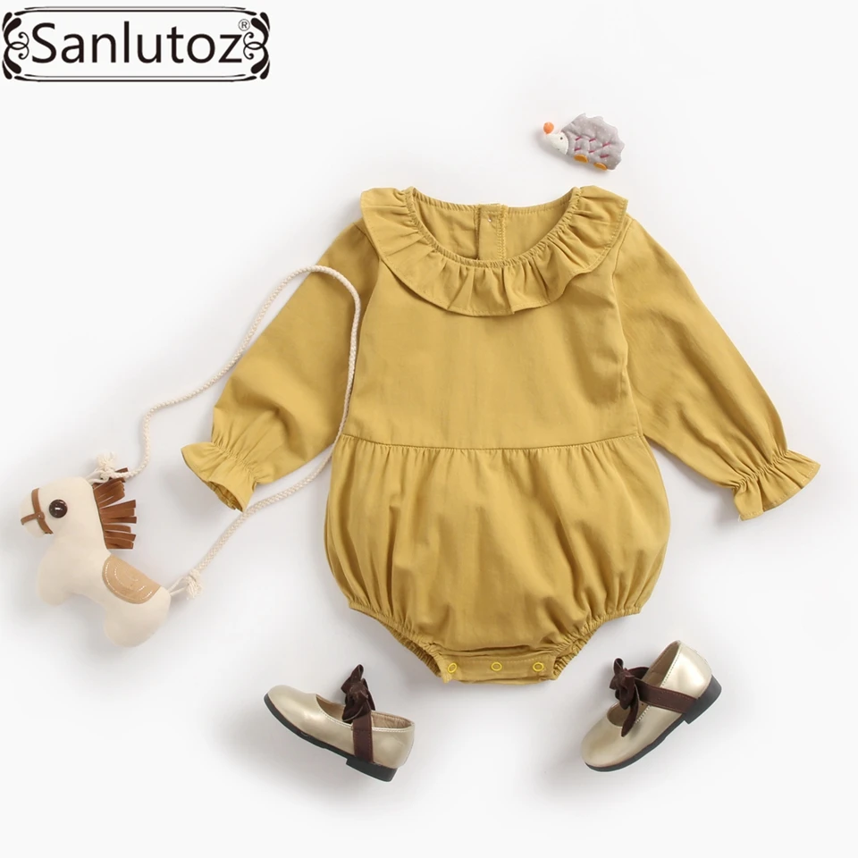 

Sanlutoz Winter Baby Girl Clothes Cute Princess Baby Bodysuits Long Sleeve Jumpsuit for Baby New Born