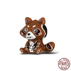 Браслет Pandora из серебра 925 пробы с подвеской в виде ракеты енота