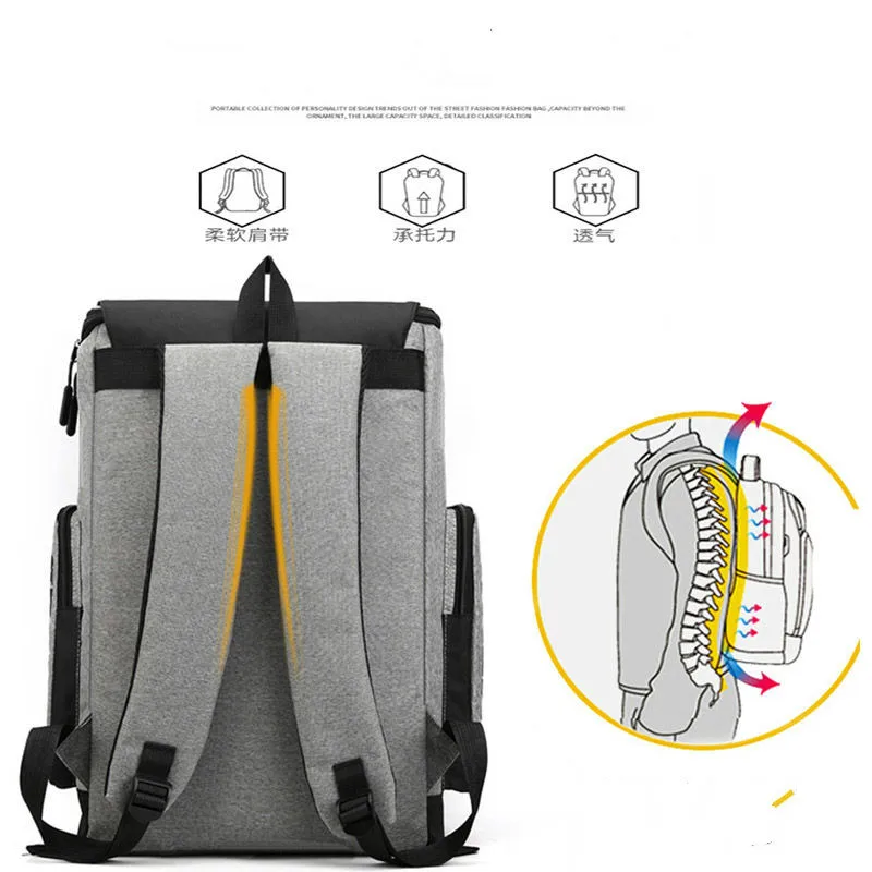 

Fashion Men Laptop Backpacks College school Bags For Teenager boys male Travel Backpack USB Charge notebook Schoolbags Mochila