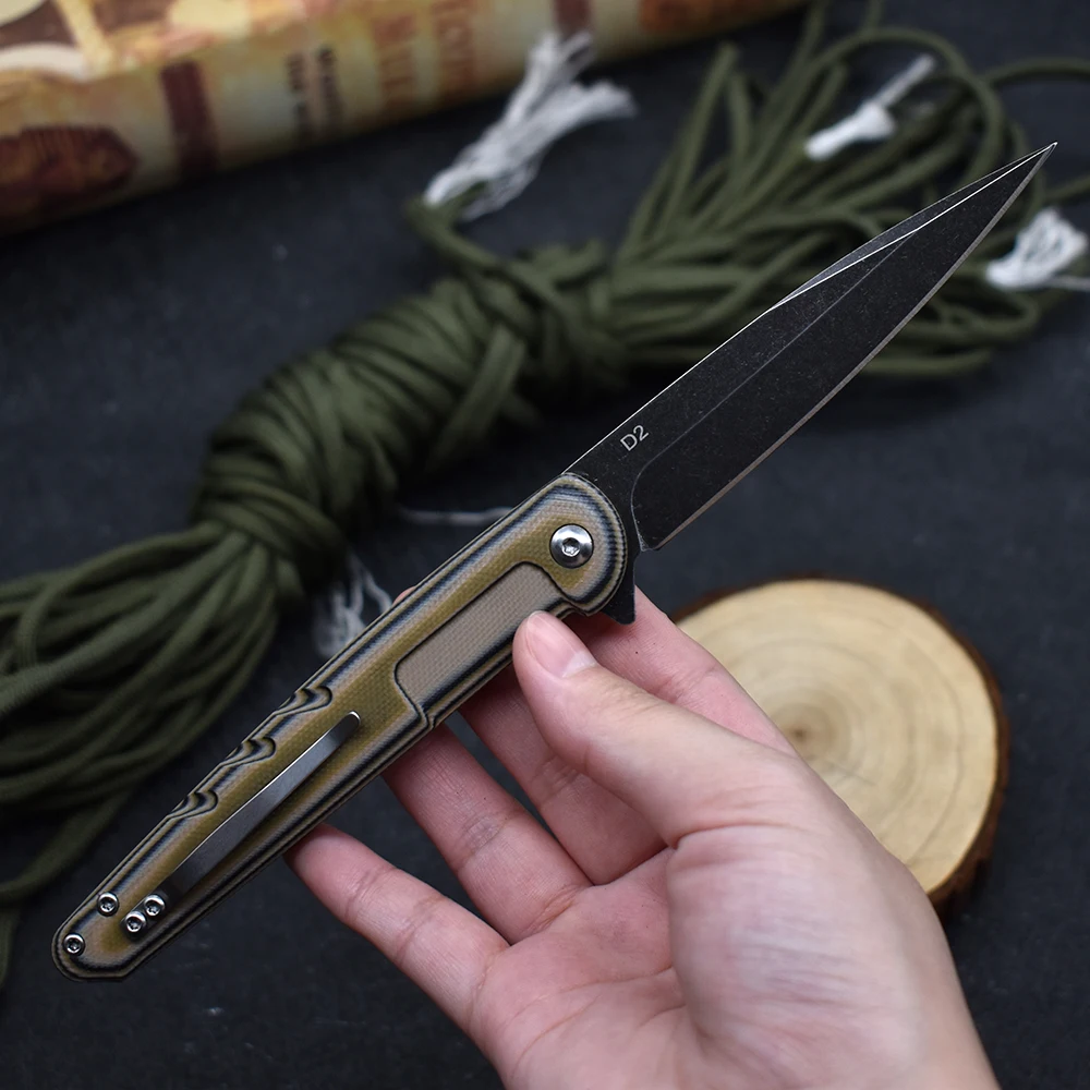 Складной нож из стали D2 высокопрочный Тактический Разрушитель окон для отдыха на