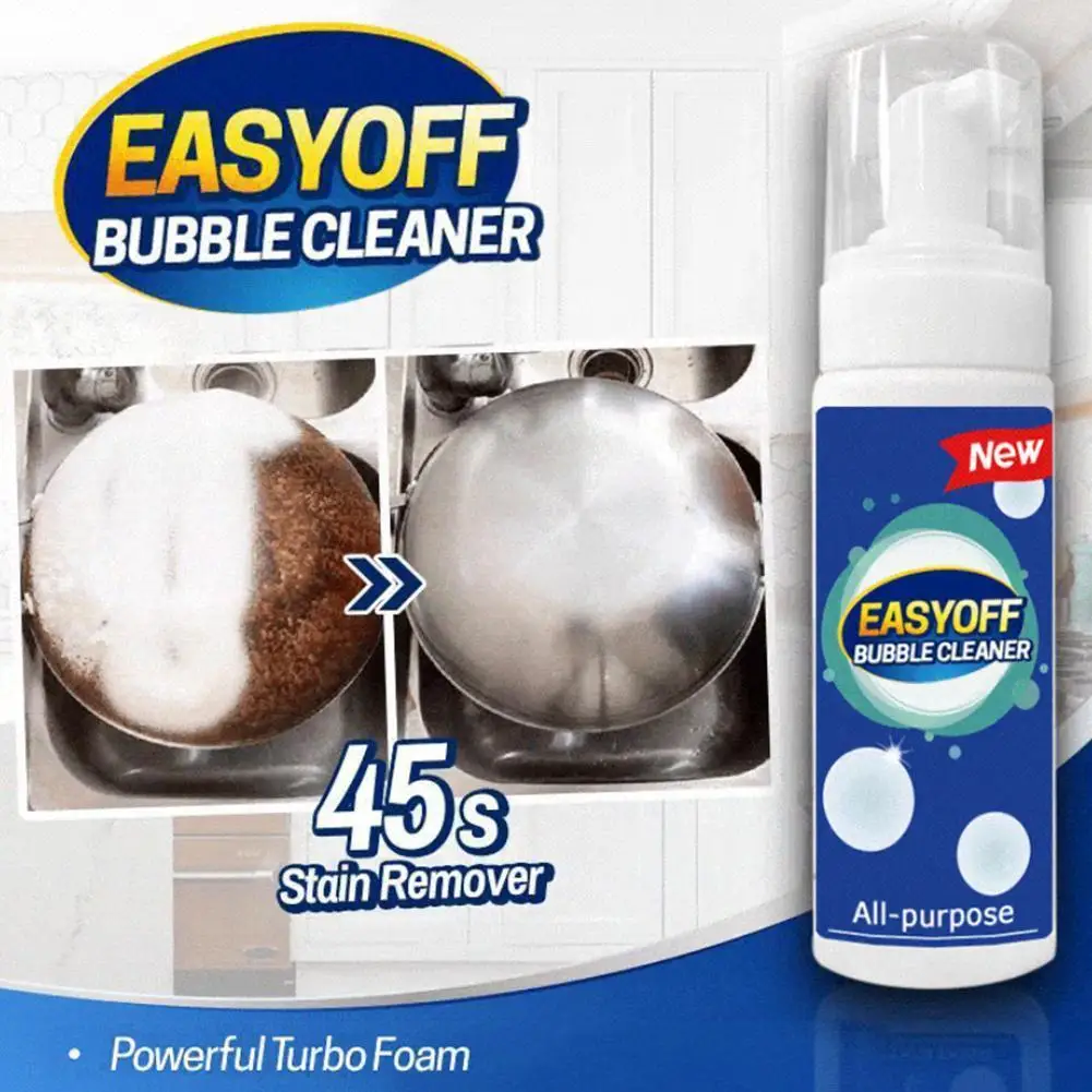 

Grease & Grime Cleaner Household Kitchenware Descaling Bubble Kitchen Foam Spray Tool Multifunctional Detergent Cleaning 30 X4B4