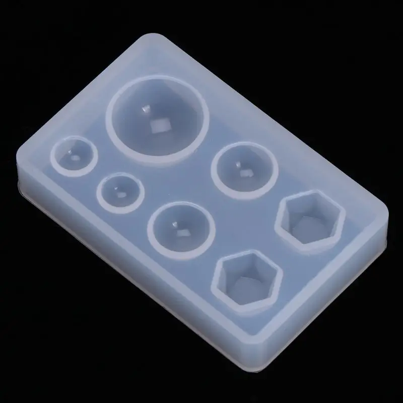 

95AB Silicone Mold DIY Crafts Claw Moon Geometry Mirror For Jewelry Making Decorative